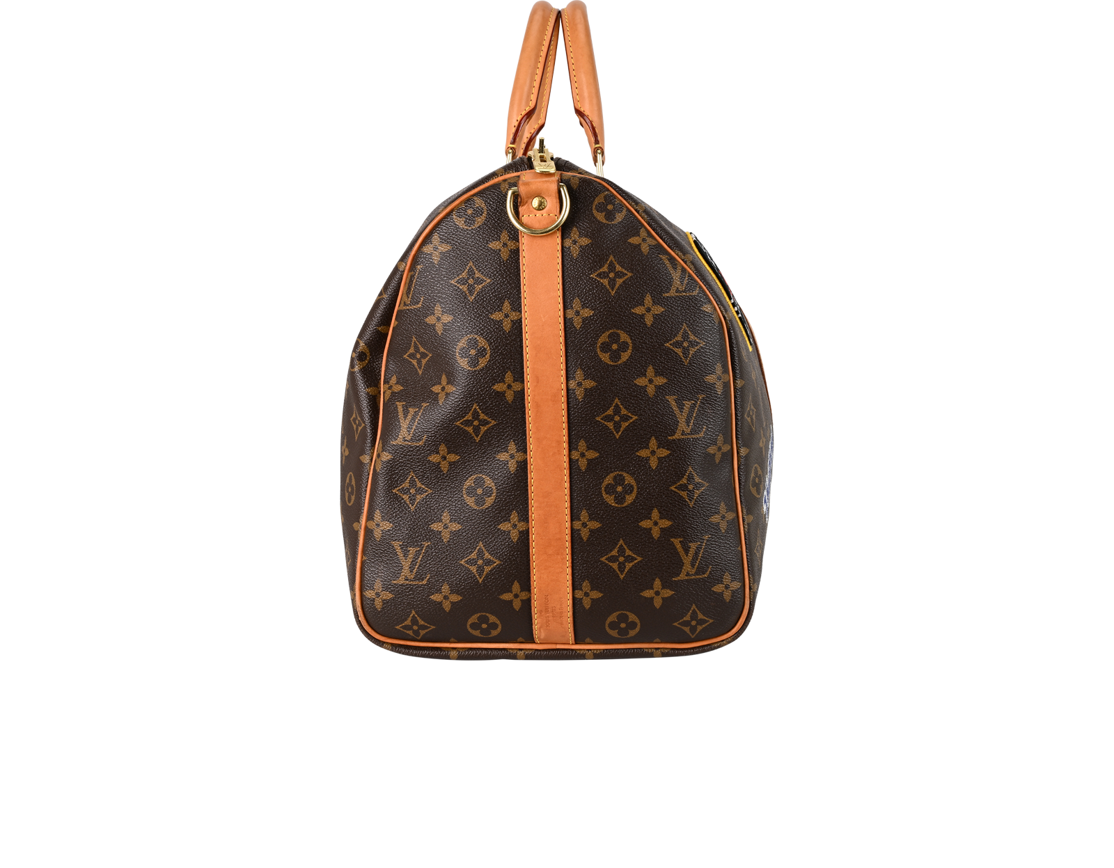 Keepall 50 Voyagez Stickers, &pound;1,500, Handbags, Brown, Canvas, Side view